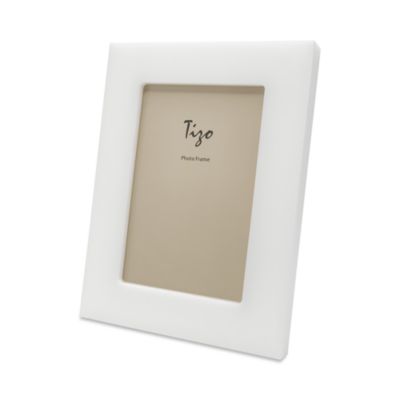 White Lucite Photo Frame 5" x 7"