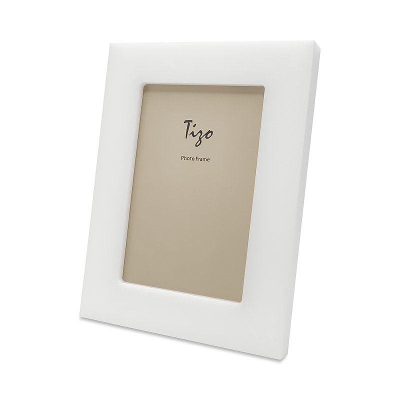 Tizo White Lucite Photo Frame 5 X 7
