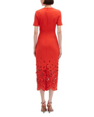 Rose Cut Out Midi Dress