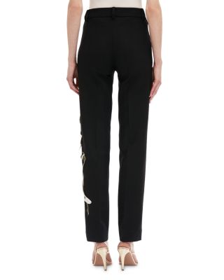 Watercolor Orchid Embellished Pants