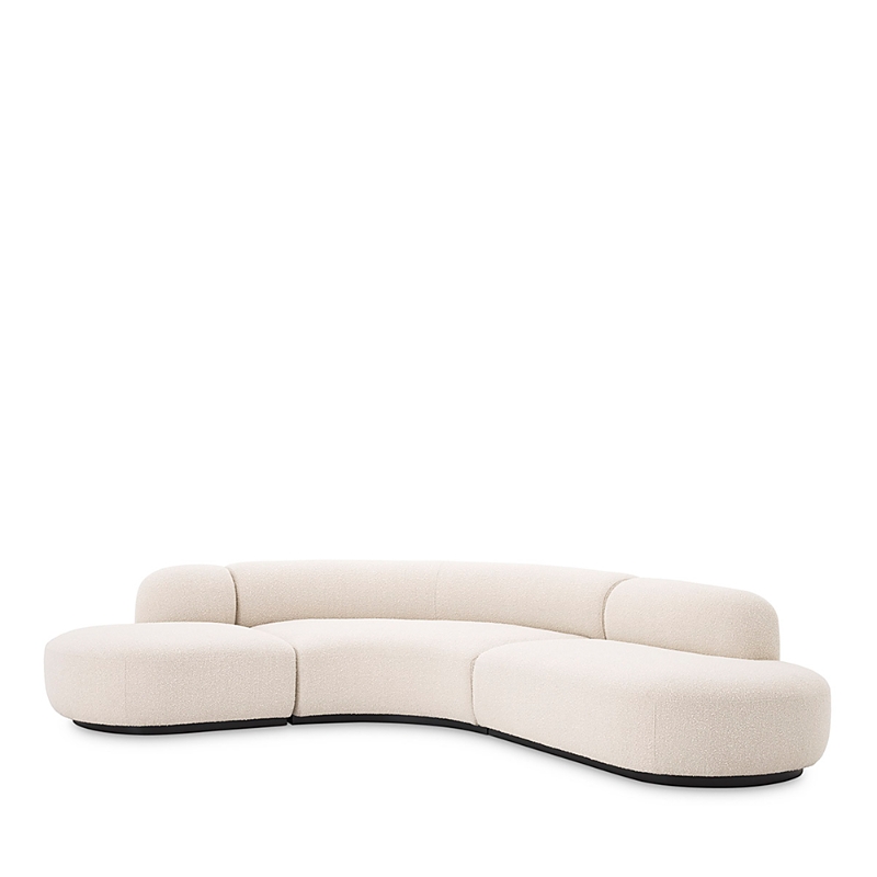 Eichholtz Bjorn 3 Piece Sectional In Boucle Cream
