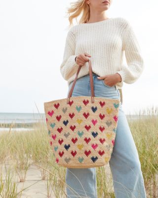 Amelie Raffia Tote