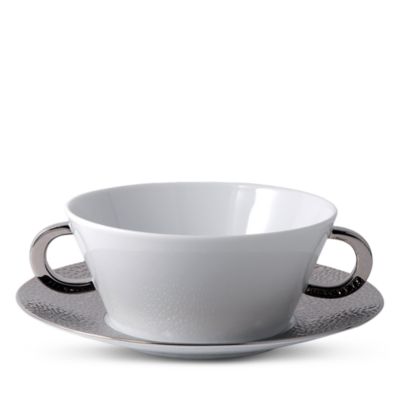 Bernardaud - Ecume Platinum Soup Cup