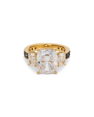 Nadri - Cubic Zirconia & Stone Trio Statement Ring