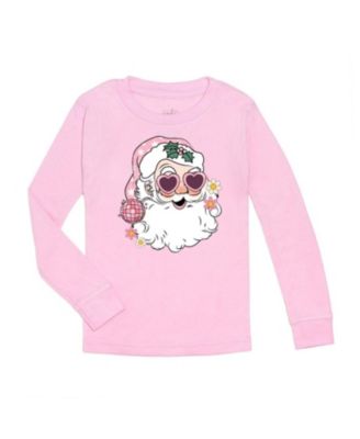 Sweet Wink - Girls' Disco Santa Christmas Long Sleeve T-Shirt - Little Kid, Big Kid