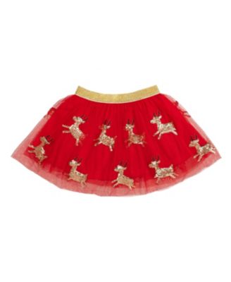 Sweet Wink Girls' Reindeer Sequin Christmas Tutu - Baby, Little Kid, Big Kid