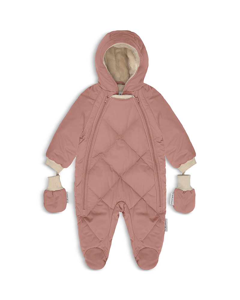 7am Enfant Girls' Bebe Benji Snowsuit - Baby In Rose Dawn