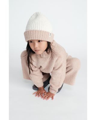 Unisex 2 Tone Ribbed Beanie - Baby