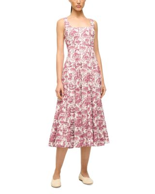 STAUD - Wells Tropical Print Dress