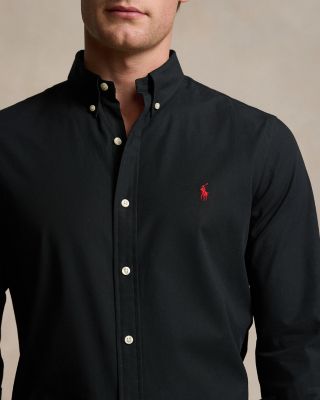 Slim Fit Long Sleeve Poplin Button Down Shirt