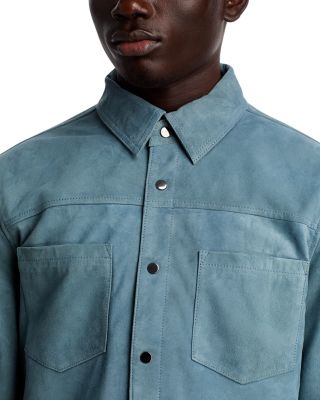 Regular Fit Leather Shirt Jacket