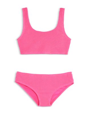 Girls' Fay Crinkle Square Neck Two Piece Swimsuit - Little Kid, Big Kid