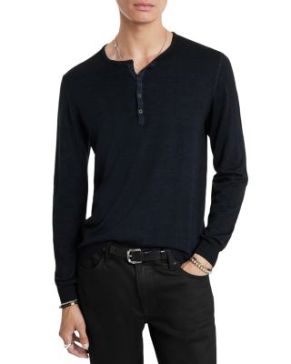 Eren Regular Fit Wool Blend Henley Tee  