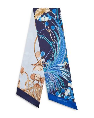 FERRAGAMO - Animal Silk Bandeau Scarf