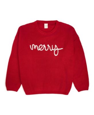 Sweet Wink - Women's Merry Christmas Yarn Knit Sweater