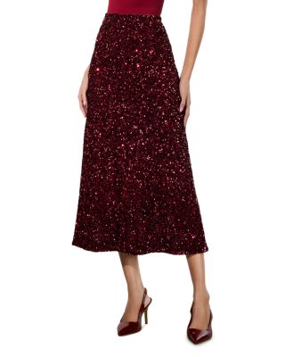 Alice and Olivia - Maeve Sequined Midi Skirt