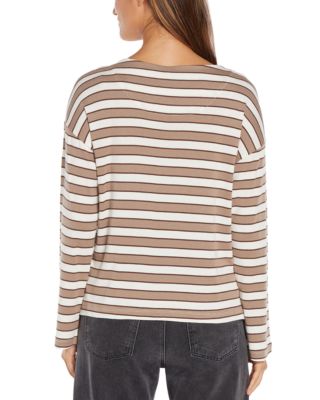 Rumi Striped Boat Neck Top
