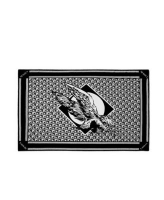 Lanvin X Future Wool Blanket with Eagle and Triangles and Strap