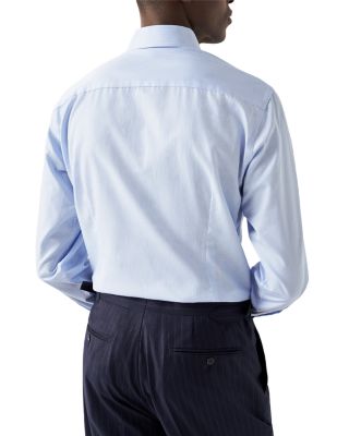 Contemporary Fit Fine Striped Twill Shirt