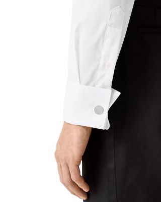Slim Fit Pliss&eacute; Bib Formal Shirt
