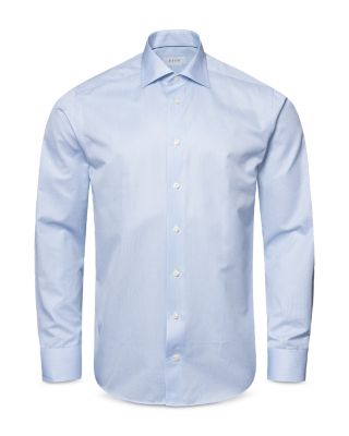 Slim Fit Fine Striped Twill Shirt