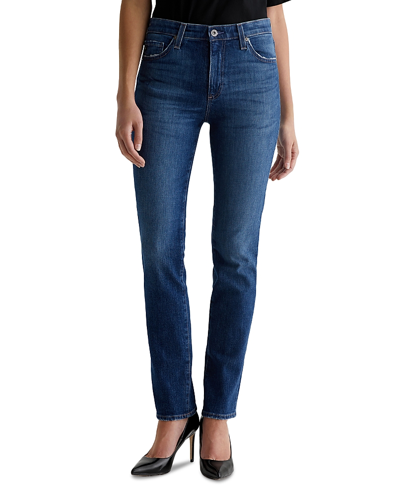 Ag Mari Mid Rise Straight Jeans in Mykonos