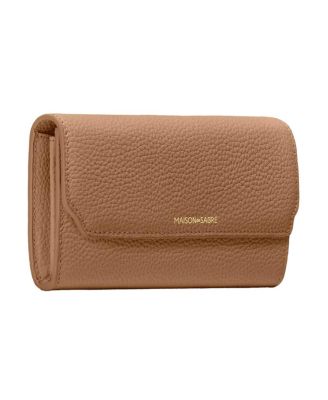 Long Leather Flap Wallet