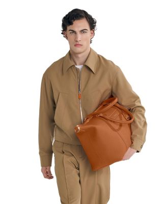 Large Leather Weekender Bag