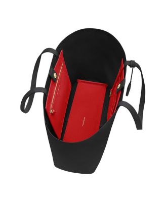 Large Leather Snap Soft Tote