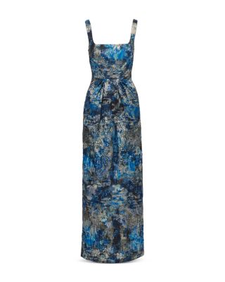 Printed Jacquard Gown 