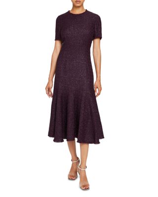 Santorelli - Tweed Flared Skirt Dress