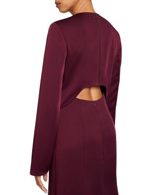 Long Sleeve Fit and Flare Midi Dress