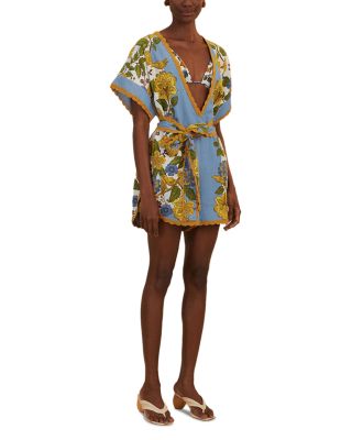 FARM Rio Garden Scarf Cover-Up Romper | Bloomingdale