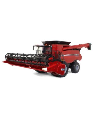  1/16 Big Farm Case IH Combine with Grain & Corn Heads 5-7 - Ages 5-7