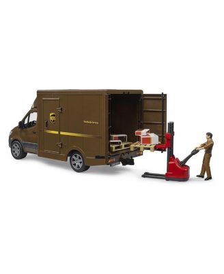  1/16 Mercedes-Benz Sprinter UPS Truck with Manually Operated Pallet Jack 2-4 - Ages 5-7