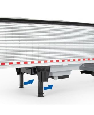  1/16 Big Roads Farm Black Peterbilt Model with Grain Trailer and Lights & Sounds 2-4 - Ages 5-7