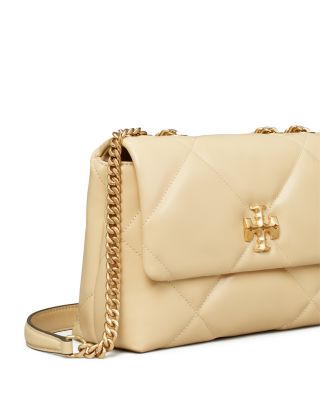 Small Kira Diamond Quilted Leather Convertible Shoulder Bag