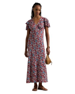 Ralph Lauren - Floral Print Silk Dress
