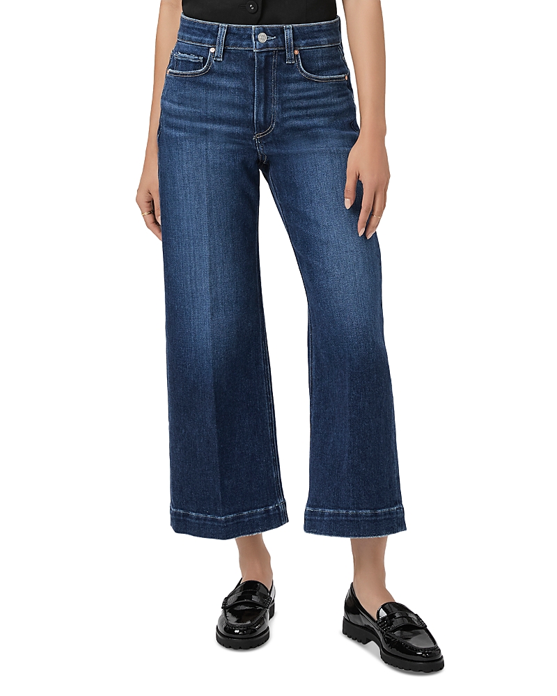 Paige Petites Anessa High Rise Wide Leg Jeans In Foreign Film In Foreign Film