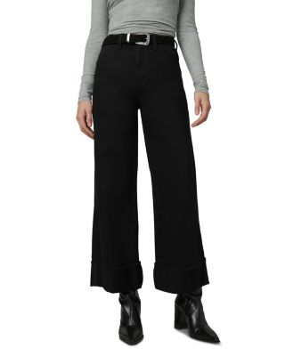 Joe's Jeans - The Trixie High Rise Wide Leg Trouser Jeans in Black