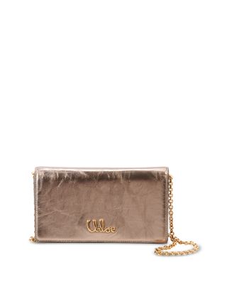 Chloé - Iconic Leather Flap Wallet On Chain