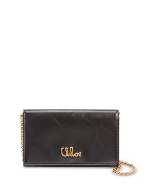 Chloé - Iconic Leather Flap Wallet On Chain