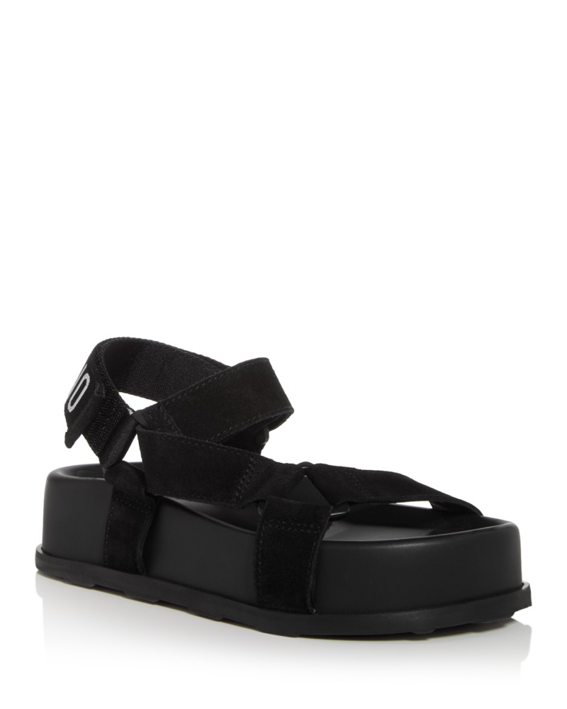 Moschino Women's Strappy Platform Sandals in Black