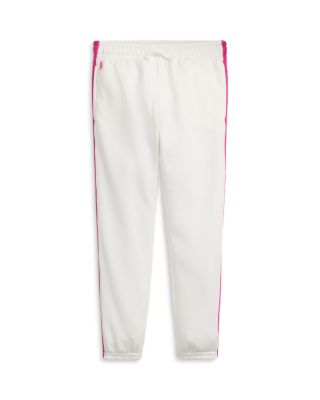 Ralph Lauren - Girls' Striped French Terry Jogger Pant - Little Kid, Big Kid