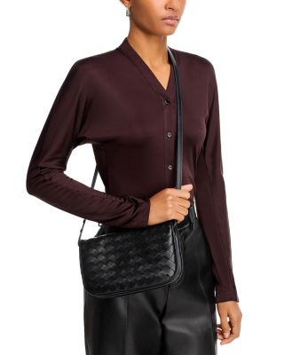 Intrecciato Leather Shoulder Bag