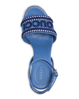 Women's Logo Espadrille Wedge Sandals