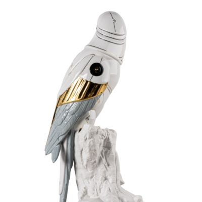 Macaw Bird Cyborg Sculpture