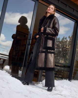 【STAND STUDIO】フェイク シアリング ロングコート PATRICE STAND STUDIO Patrice Faux Shearling Coat | Bloomingdale's
