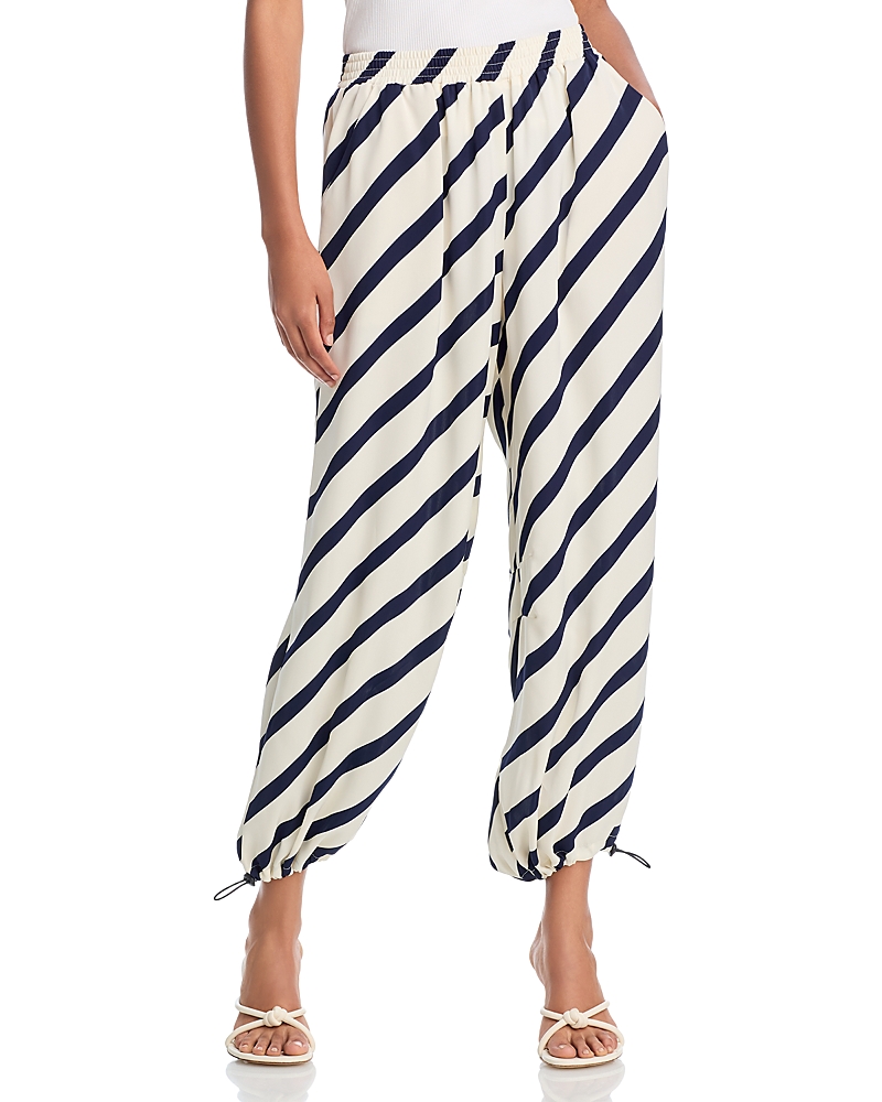 AQUA STRIPED PANTS - EXCLUSIVE