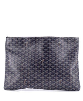 Pre-Owned Goyard Gm Senat Zip Pouch Coated Canvas